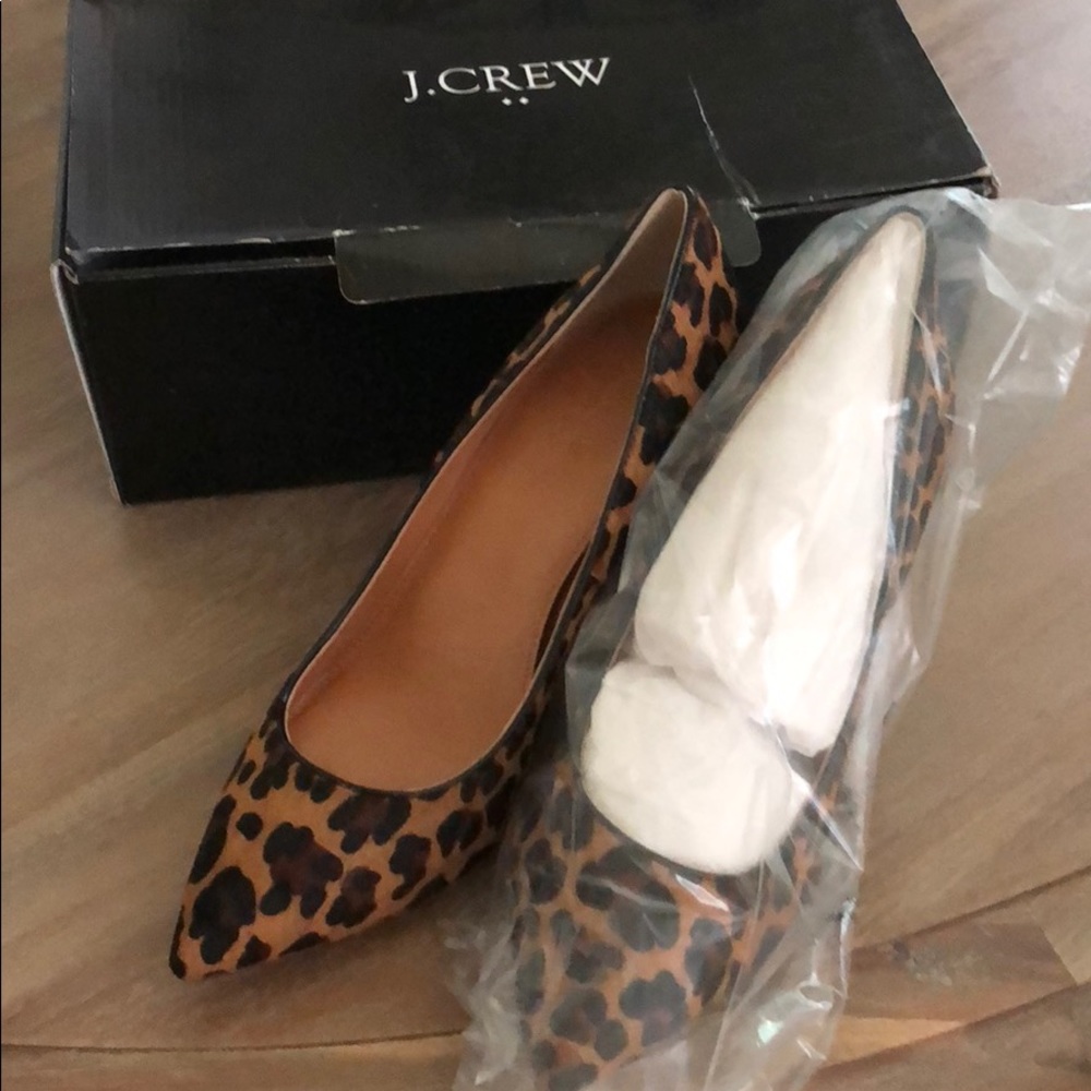 J crew leopard pumps